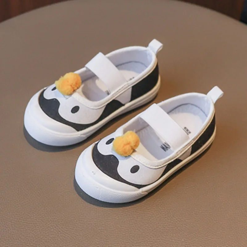 

Kids Baby Girls Sneakers Canvas Shoes Spring/autumn Children Girls Shallow Mouth Casual Shoes Boys Cartoon Shoes Breathable