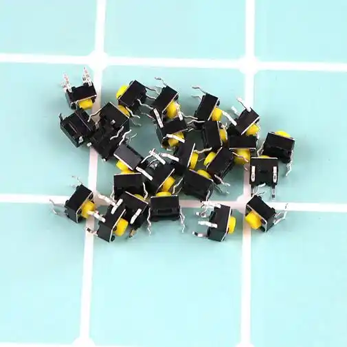 6 x 6 x 5mm Orange touch switch 4 Pin Mini button 6X6X5 panel key switch