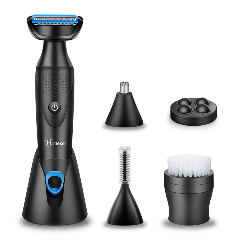 

HATTEKER 5 In 1 Multifunctional Epilator Waterproof Electric Hair Trimmer Battery Painless Hair Remover Body Nose Trimmer 5178