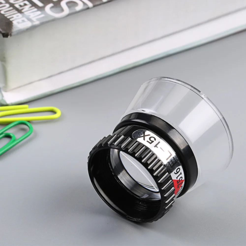 

Eye Magnifier 22mm 15X Monocular Magnifying Glass Loupe Lens Jeweler Tool Watch Repair Tool Black Portable Tools