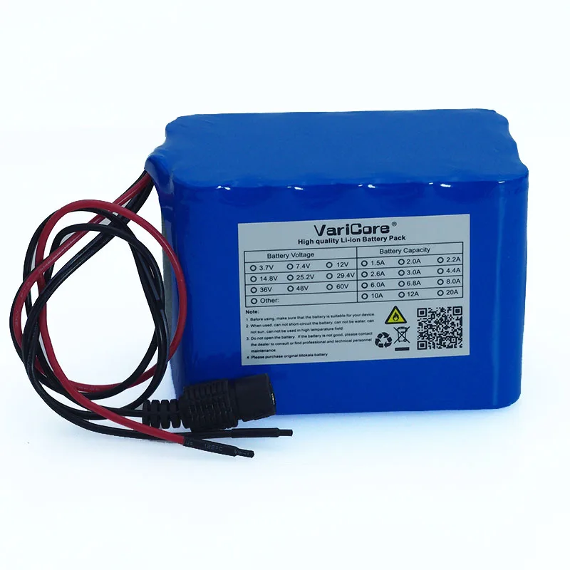 Preise VariCore 100% Neue Schutz Große kapazität 12 v 10Ah 18650 lithium akku pack 12 v 10000 mah kapazität mit BMS