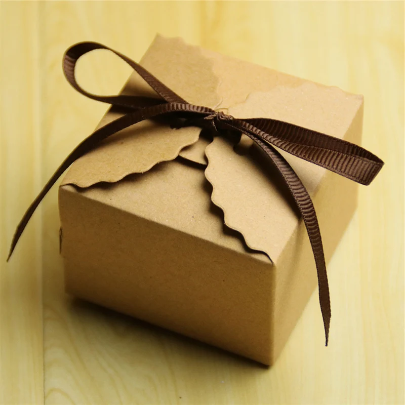 

10 Pieces Cubic Wedding Favor Storage Box Wedding Gift Box Wedding Candy Paper Box