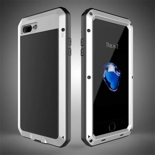 Silver Сверхпрочный чехол для iPhone Xs Max XR 7 Plus Doom Броня металлический чехол для iPhone 6s противоударный чехол для Samsung Galaxy S6 S7 Edge - Цвет: Silver