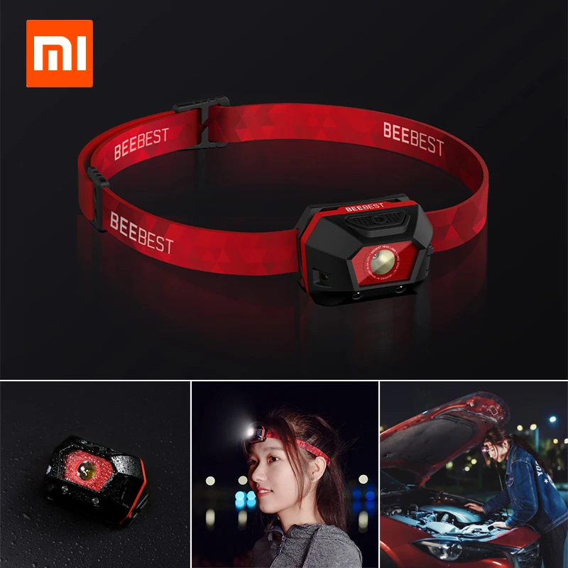 Xiaomi Beebest FH100 портативная наружная светодиодная фара Водонепроницаемая вспышка