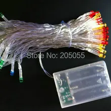 5 шт./лот 10 м 80LED Строка сказочных огней AA Батарея работает Рождественская Свадебная вечеринка Сад Home Decor-Multicolor