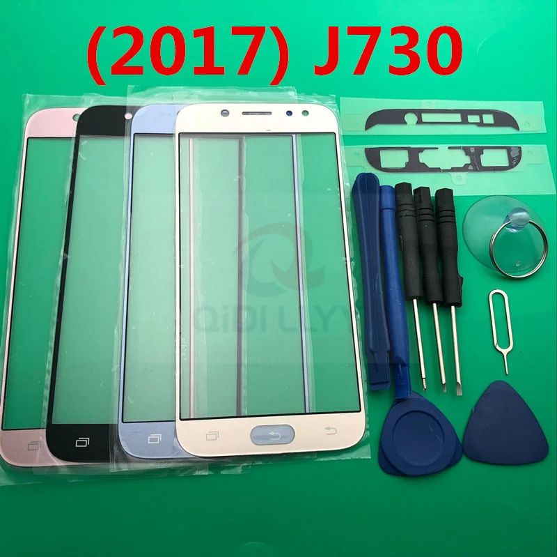 AAA + качество Замена внешнего стекла для Samsung Galaxy 2017 J7 J730 J730F ЖК дисплей сенсорный