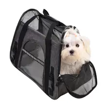 Дорожные сумки переносная дышащая сумка на одно плечо для собаки кошка авиакомпания Мягкие флисовые подушечки с тренировкой кликер 20E