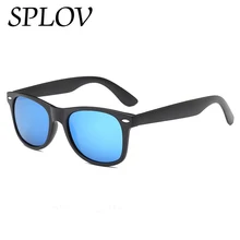 SPLOV классические квадратные поляризационные солнцезащитные очки мужские и женские брендовые дизайнерские солнцезащитные очки с покрытием винтажные очки для вождения Oculos De Sol