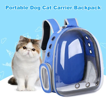 

Pet Outdoor Trave Carrying Bag Breathable Cat Backpack Portable Pet Bag Space Capsule For Small Dog Cat