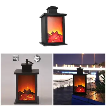 

Durable Lantern Effect Fireplace Burning Lawn Lamp LED Pcs Light Garden For Bedroom
