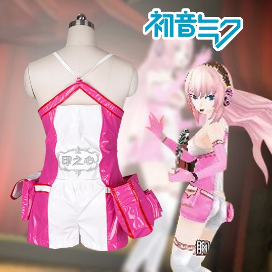 Аниме! Vocaloid Racing Girl Luka гоночный костюм комбинезоны крутая лакированная кожаная форма Карнавальный Костюм ПОЛНЫЙ КОМПЛЕКТ Хэллоуин