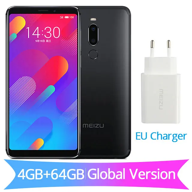 Meizu M8, глобальная версия, V8, 4 ГБ, 64 ГБ rom, мобильный телефон MTK Helio P22, четыре ядра, 5,7 дюймов, 18:9, 1440X720 P, двойная задняя камера, отпечаток пальца, M813H - Цвет: Global 64GB Black