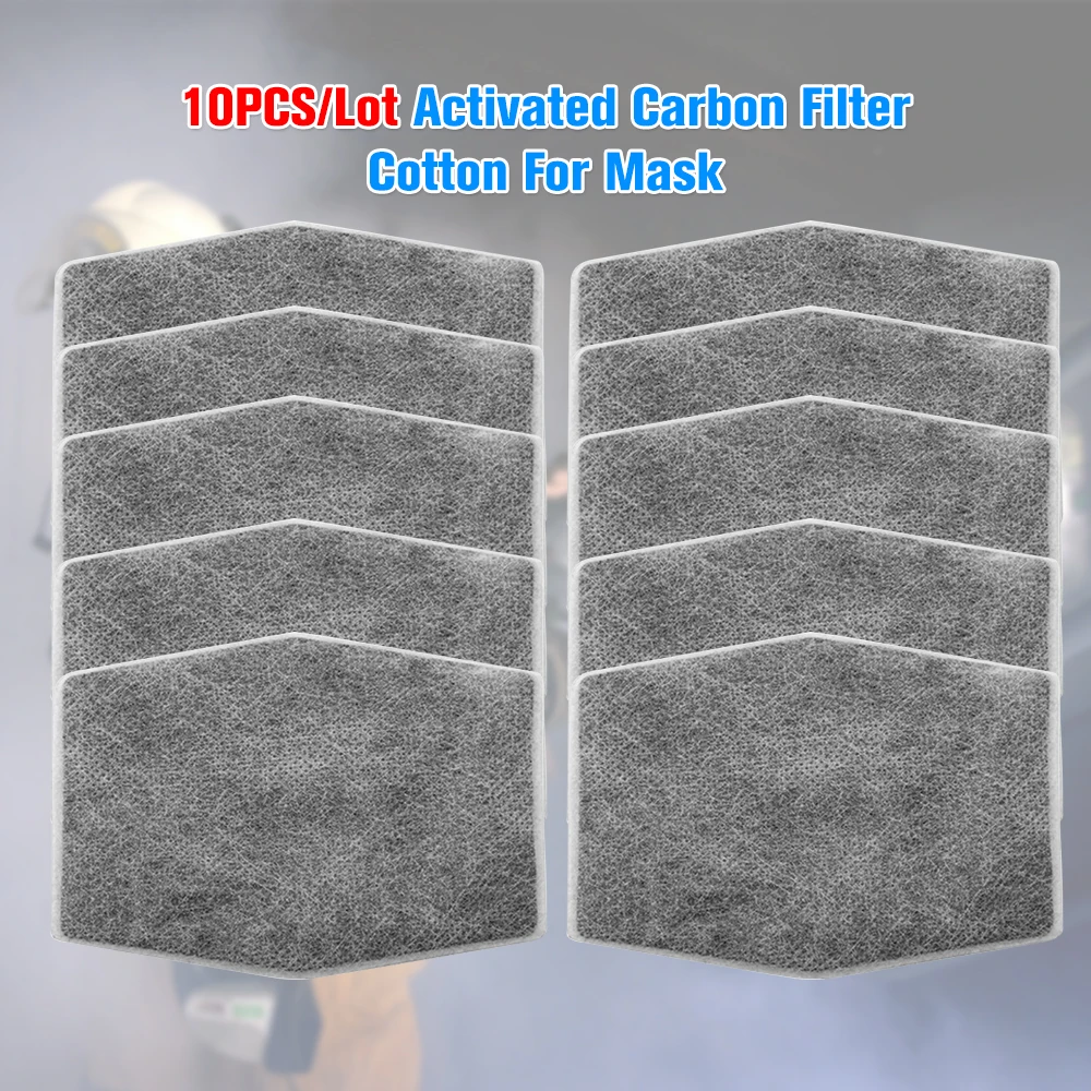 

STRONG 10Pcs Anti Dust Mask PM2.5 KN90 Activated Carbon Mask Filter Face Masks Insert Protective Filter Respiratory Protection