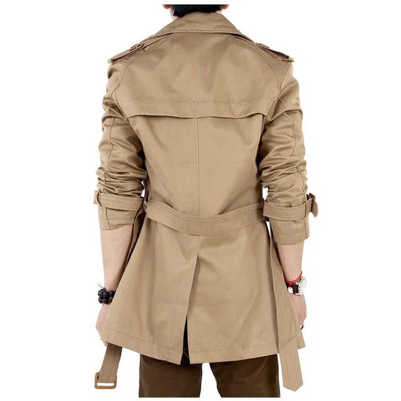 Мужской классический двубортный плащ, длинное Мужское пальто, Мужская одежда, длинные куртки и пальто, пальто в британском стиле