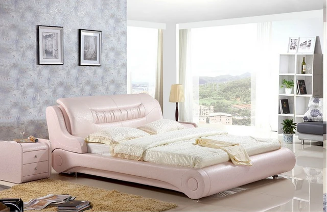 Special Price High quality factory price royal large king size Genuine leather soft bed bedroom wedding furniture soft bed 4299 Special Price High quality factory price royal large king size Genuine leather soft bed bedroom wedding furniture soft bed 4299