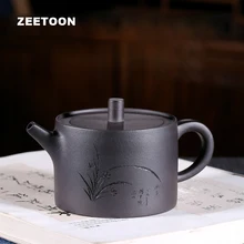 190cc подлинный исинский чайник мастер ручной работы Орхидея рифма горшок из китайской фиолетовой глины чайный набор заварочный чайник; чай чайник Zisha домашний декор