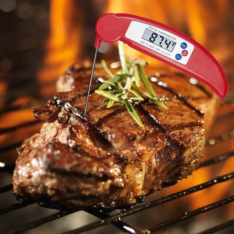 

Folding dustproof probe BBQ thermometer Kitchen Digital Cooking Food Probe Electronic meat Cooking Tools Temperature meter Gauge