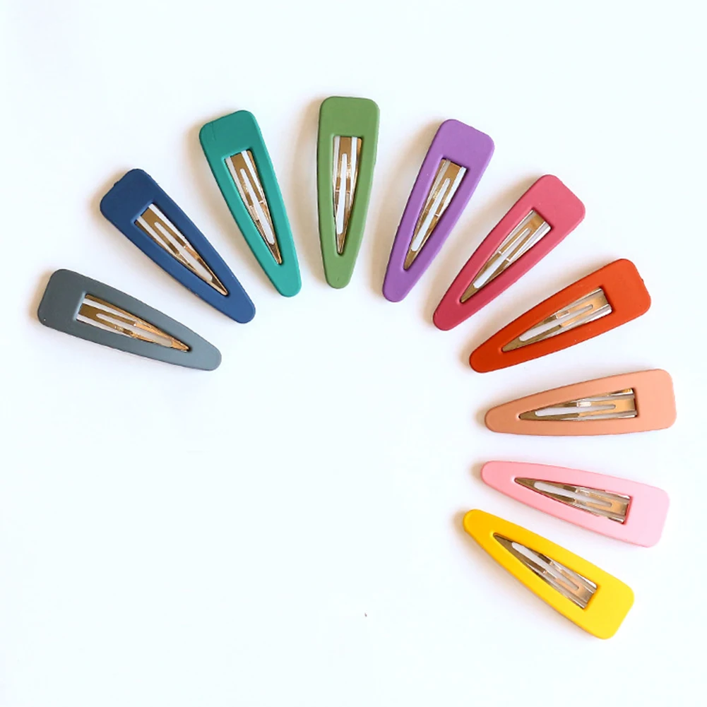 1Pc Cute Hairpins Candy Color Snap Hair Clip for Girls Hair Pins Unique Women's Gift BB Clip Hairclips Hair Accessories