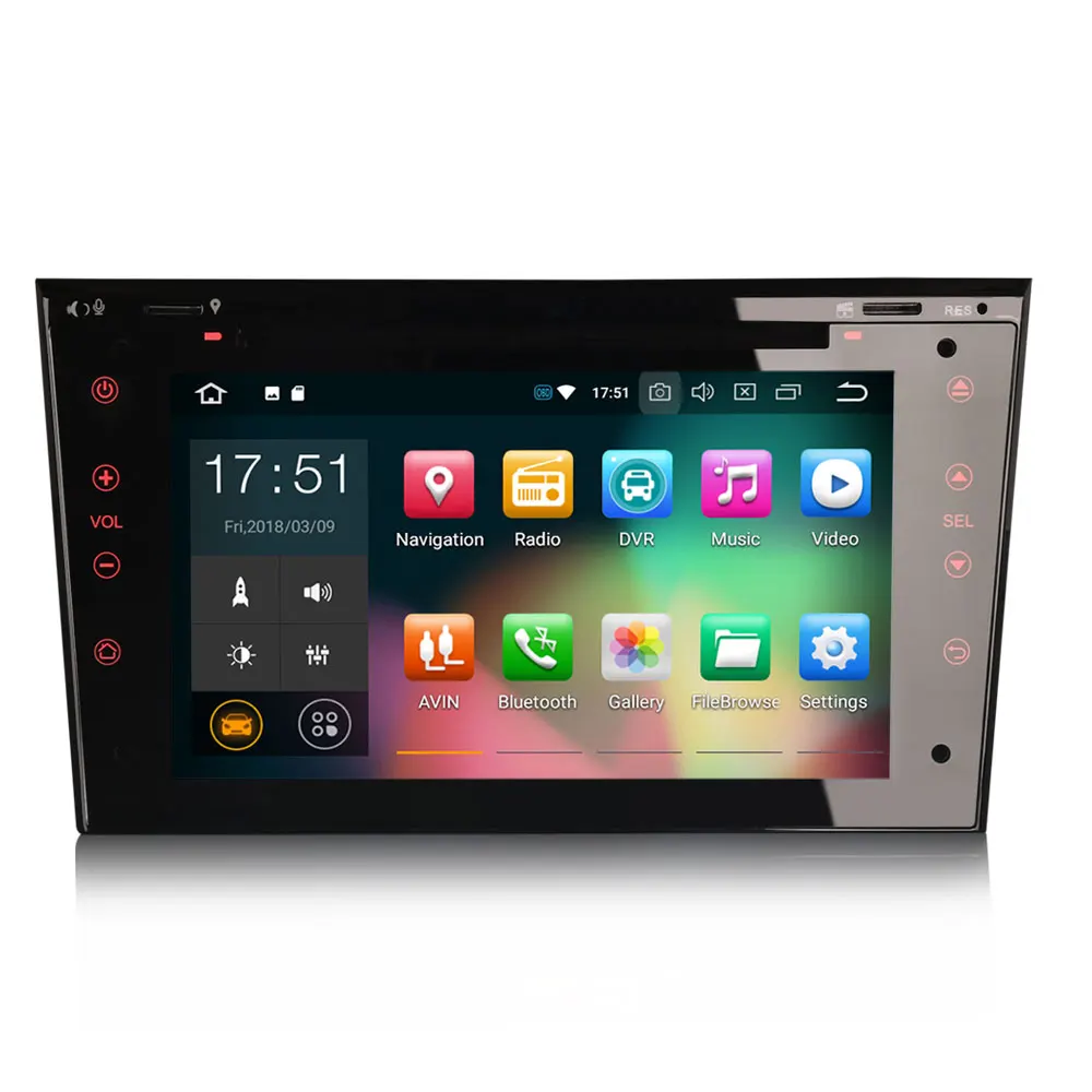 Sale Erisin ES7873P 7" Android 8.0 Car GPS Radio DVR DAB+ DVD For Opel 5
