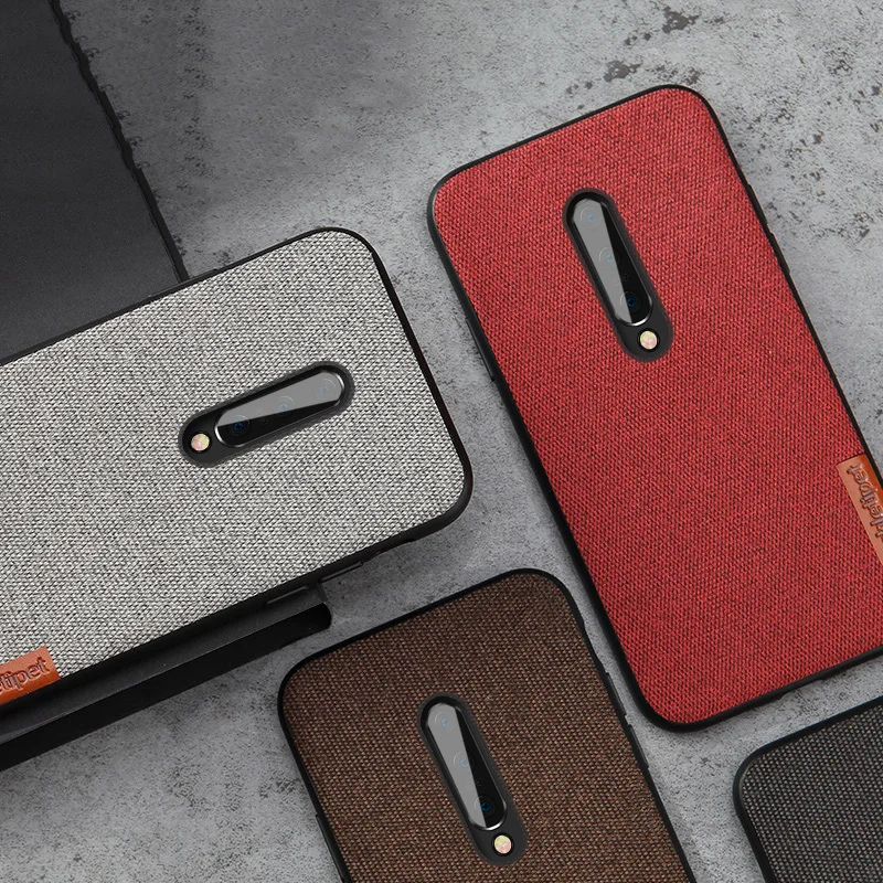 Чехол для Oneplus 7 деловой тканевый мобильный телефон чехол ретро полноразмерный 6T