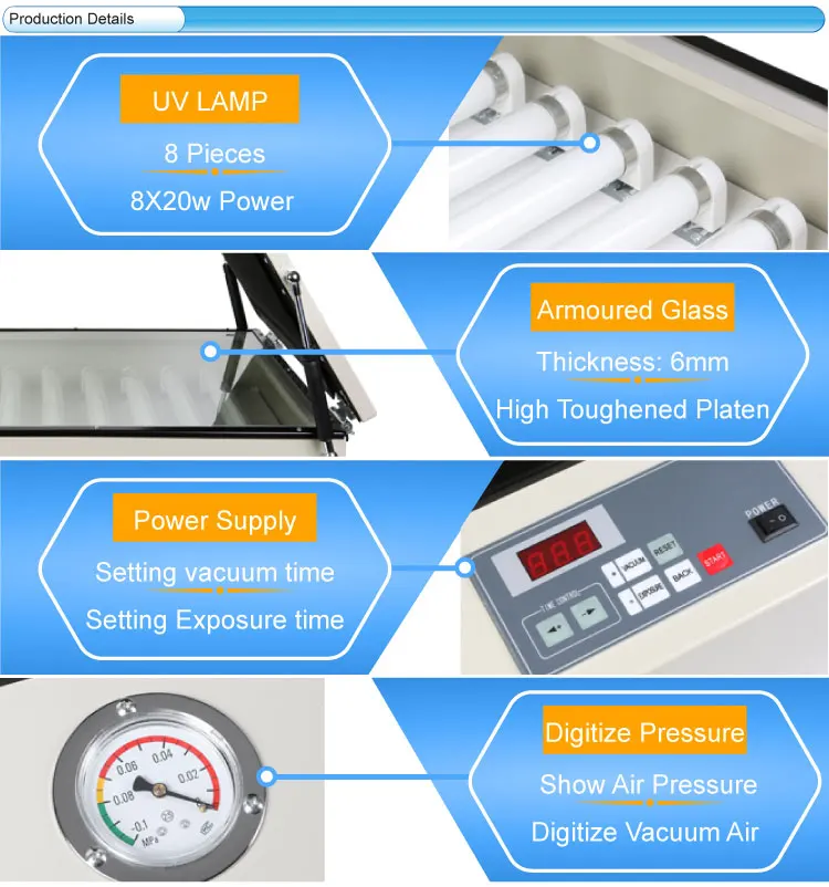 Вакуумная УФ-экспозиционная установка трафаретная печатная машина цифровая штамповка PCB сушка