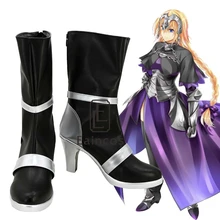 Anime Fate Stay night Apócrifos Gobernante Juana de Arco Halloween Party Cosplay Shoes Boots Por Encargo