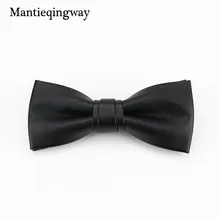 Mantieqingway строгая Деловая одежда костюм галстук-бабочка для мужчин s PU кожаный галстук-бабочка сплошной цвет черный галстук обтягивающие галстуки-бабочки для мужчин свадебные