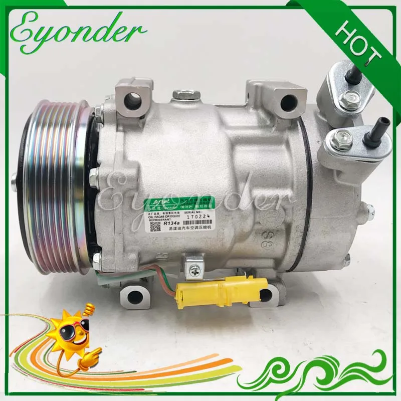 

SD7V16 A/C Air Conditioning Compressor Cooling Pump for CITROEN XSARA N1 N2 N0 6453YN 6453SE 6453TG 648724 648726 9800851980