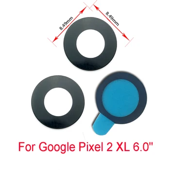 

50 Pcs/LotNew Back Rear Camera Glass Lens Parts For Google Pixel 2 XL 5.0" 6.0" With Adhesive Replacement