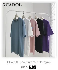 GCAROL, весенне-Летняя короткая футболка со стоячим воротником, облегающая эластичная черно-белая Базовая Идеальная футболка, верхняя одежда без подкладки