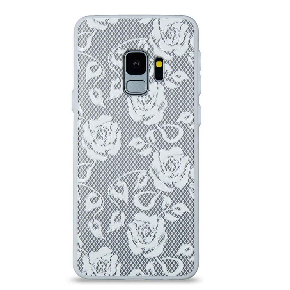 (5)_JONSNOW Floral Case for Samsung Galaxy S6 S7 Edge S8 Plus S9 Plus Emboss Lace Hard PC+ Soft TPU Phone Back Protective Cover