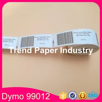 

30 Rolls Dymo Compatible 99012 Label 36mm*89mm 260Pcs/Roll Compatible for LabelWriter400 450 450Turbo Printer SLP 440 450