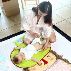 Детские Портативный Складная моющиеся компактный пеленки пеленания Водонепроницаемый детские коврики изменения игровой коврик Baby Care