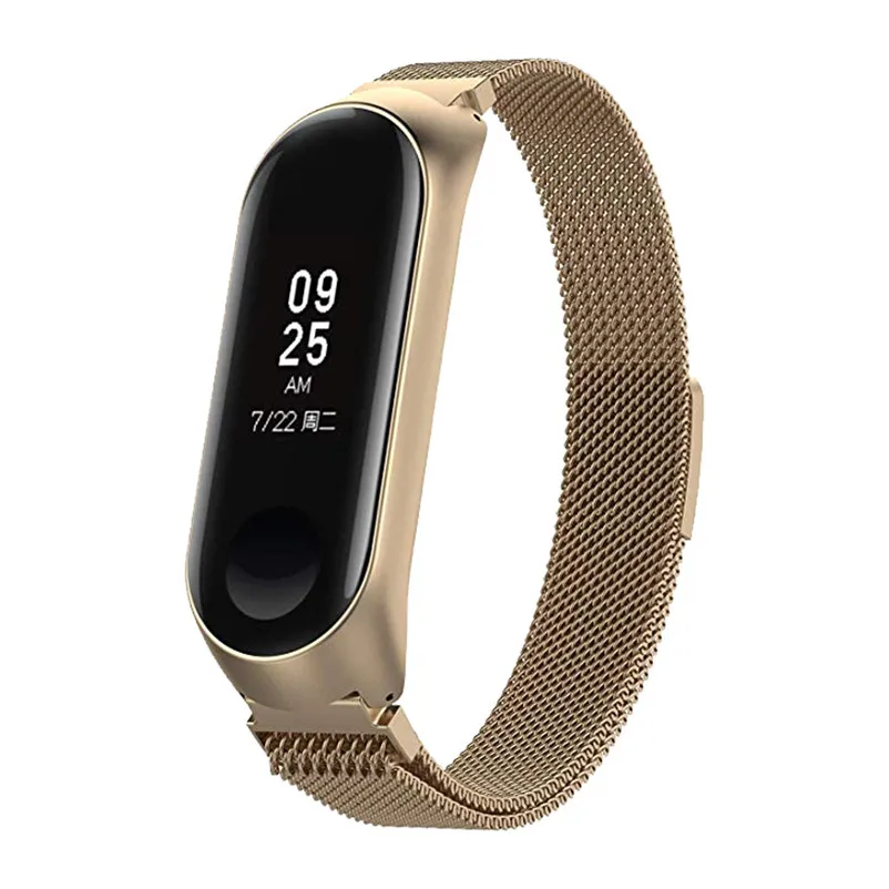 Magnetic Loop Metal Watch Band For Mi Band 3 Replacement Bracelet Stainless Steel Wrist Band Strap For Xiaomi Mi Band 3 40NT27 (1)