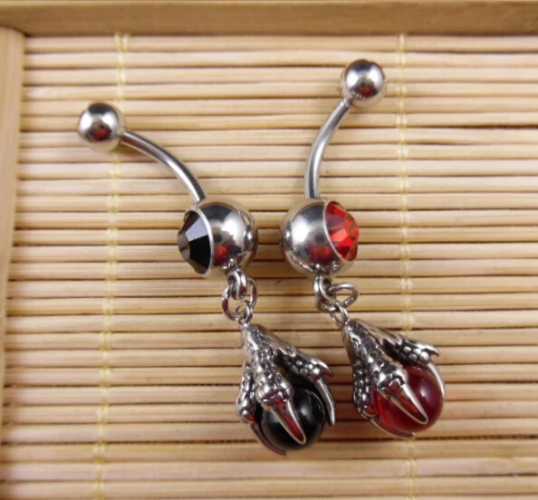 

2016 Limited Nose Ring Fake Piercing 316l Stainless Belly Navel Button Bar Ring Piercing Do not fade puncture jewelry 14 style