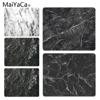 

MaiYaCa Your Own Mats Black marble gamer play mats Mousepad Size for 180x220x2mm and 250x290x2mm Rubber Mousemats