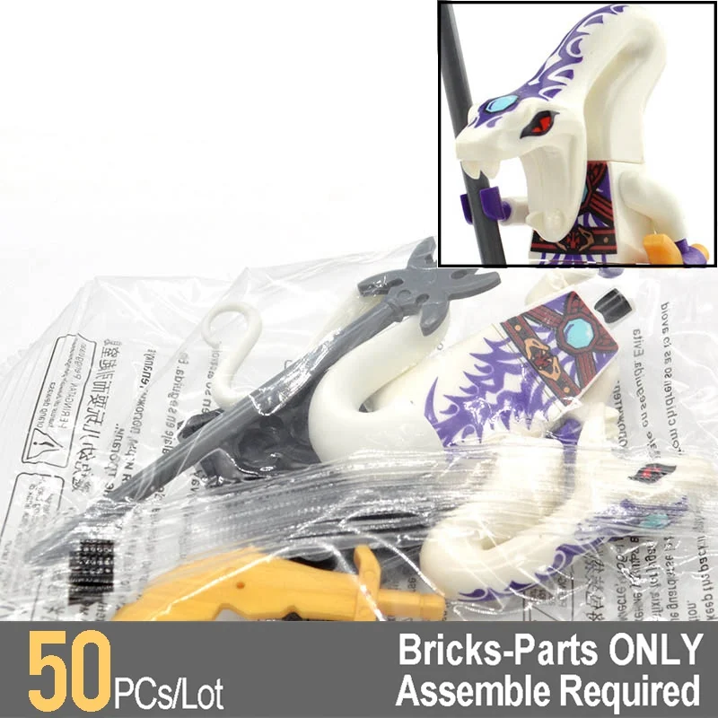

WHOLESALE 50pcs/Lot Pythor Cowler Ghoultar Acher Villains Ninja Lloyd Skylor Building Bricks Blocks Hands of time Kids Toys
