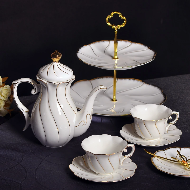 

European-style Flower Cup New Bone China Phnom Penh Ceramic Cup British Simple Tea Afternoon Tea Home Office Drinking Cup