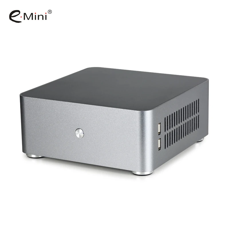 E. mini H80S Mini ITX компьютерный чехол ПК с алюминиевым корпусом шасси с двумя USB3.0 HTPC