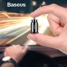 Baseus Mini 2 12 V 2A Carregamento Rápido Carregador de Carro Dual USB Porta USB Telefone Rápido Carregador de Tomada de Carro USB adaptador de carregador de Carro Acessório