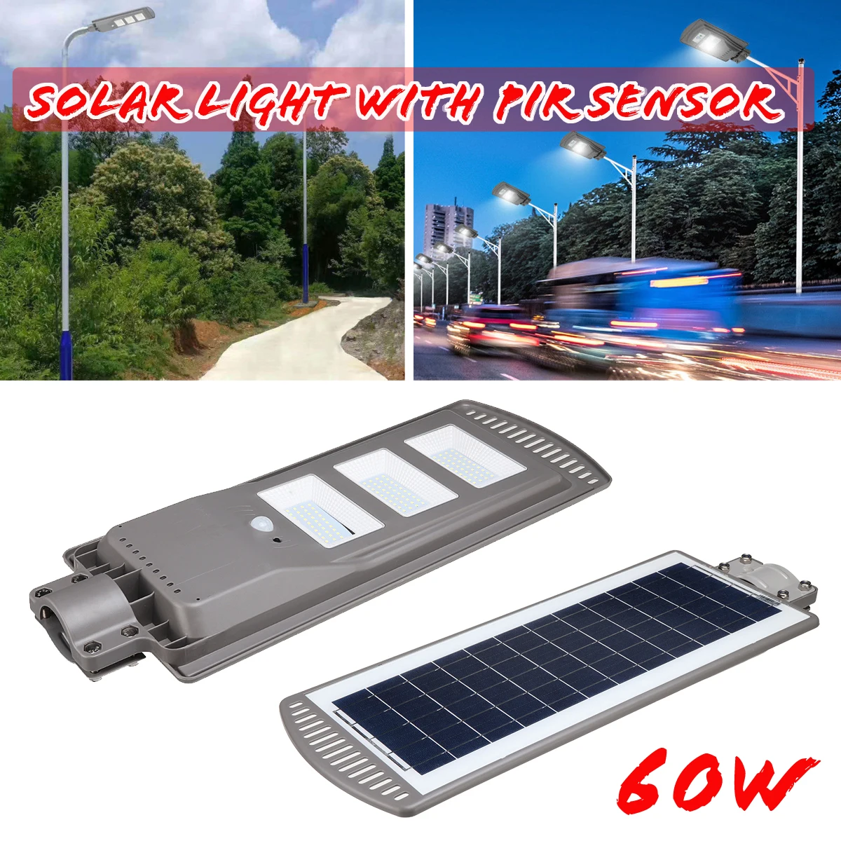 Купить <b>1</b> шт 60 W 120 светодиодный Сенсор солнечные стены ...