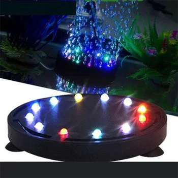 

9/12 Lamp Beads Lights Aquarium Lighting LED Submersible Aquarium Fish Tank Air Bubble Decoration EU US Plug 110-240V 10.5/12CM