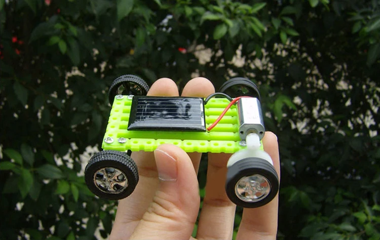 Творческий DIY солнечной игрушки солнечный автомобиль Mini комплекты Новинка солнце игрушки Образование игрушки машинного обучения подарок физические электрические игрушки