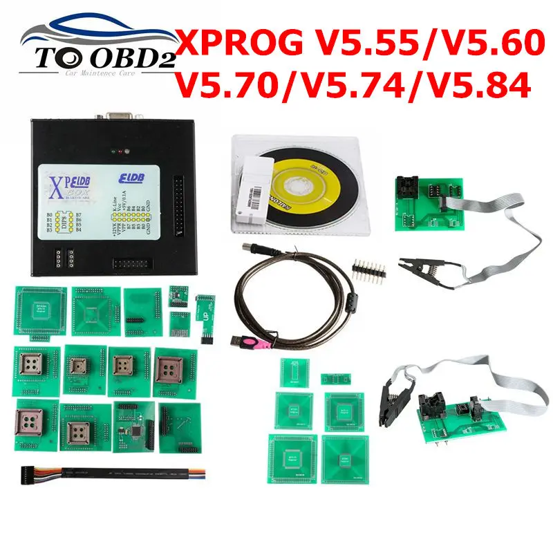 

XPROG 5.84 V5.55 V5.60 V5.74 V5.84 Black Metal Box Better XPROG M V5.84 ECU Programming Interface Xprog-M V5.74 ATMEGA64A
