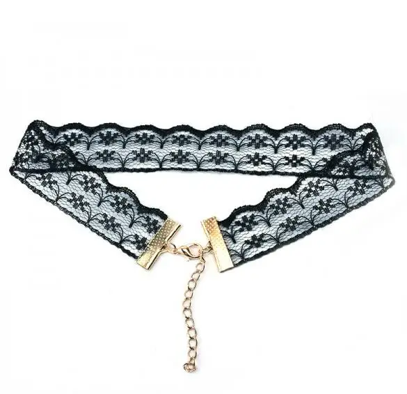 

European and American fashion Gothic vintage Multicolor Harajuku lace collar simple neck necklace jewelry