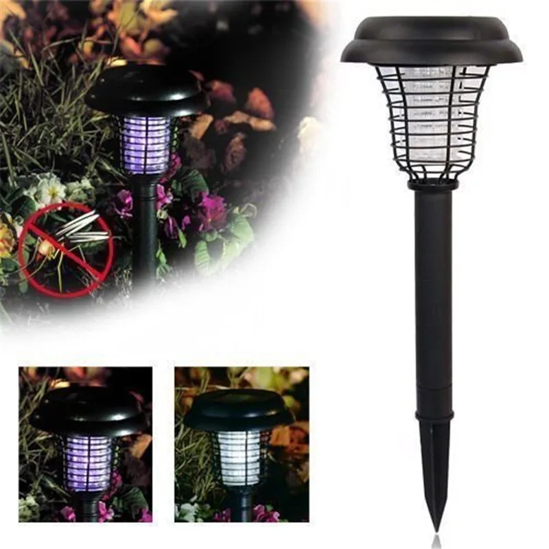 Solar Power Mosquito Killer Lamp Mosquito Lure Trap Bug Zapper Outdoor Fly Trap Garden LED Light