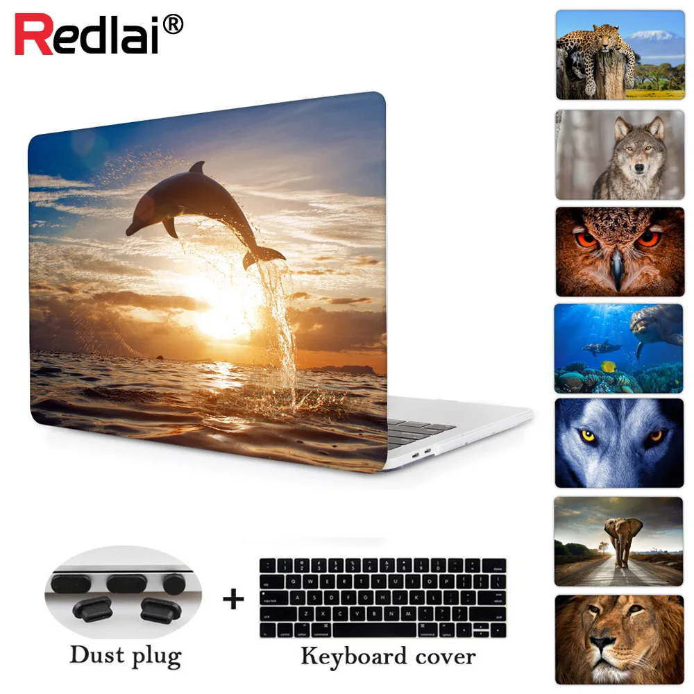 Redlai Crystal Clear Hard cover Case for Macbook Pro 13 inch Pro 15 inch with/out Touch bar Models:A1706 & A1708 & A1707