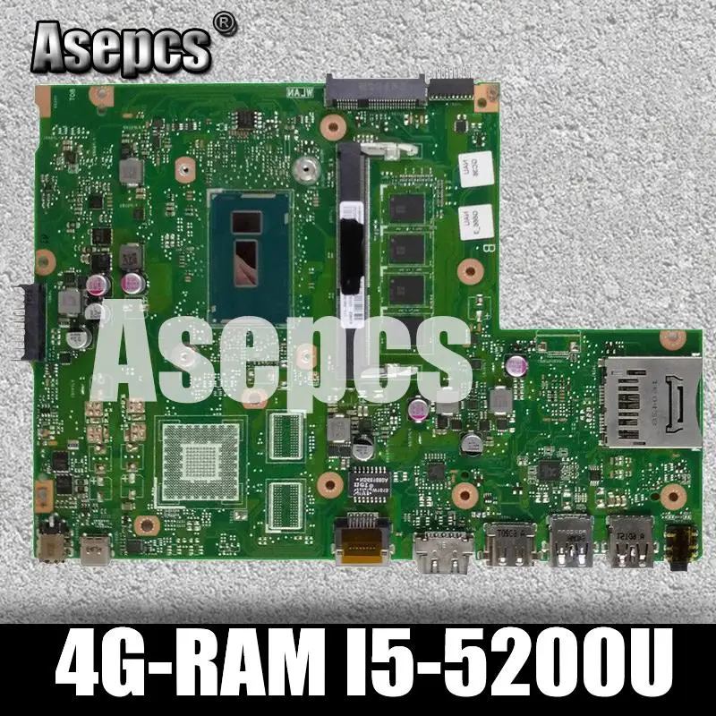 

Asepcs X540LA Laptop motherboard for ASUS X540LJ X540L F540L X540 Test original mainboard 4G-RAM I5-5200U