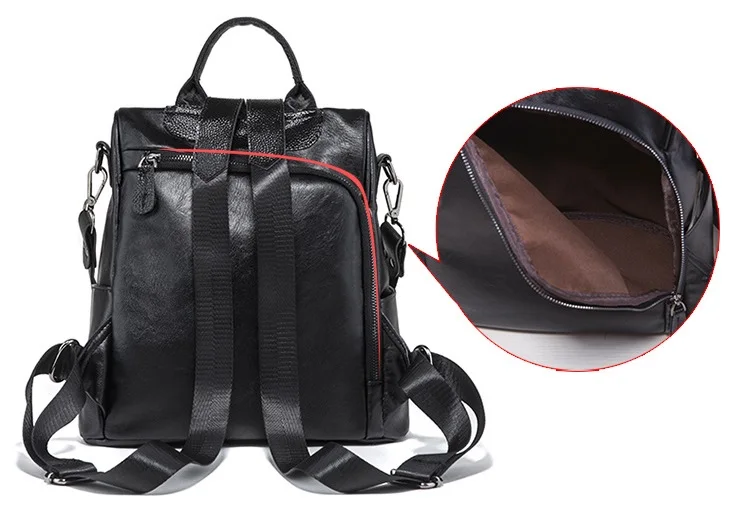 Женский рюкзак из натуральной кожи, Женская Повседневная сумка для отдыха на молнии из нубука, дорожная школьная сумка для девочек-подростков, Mochila Sac C993