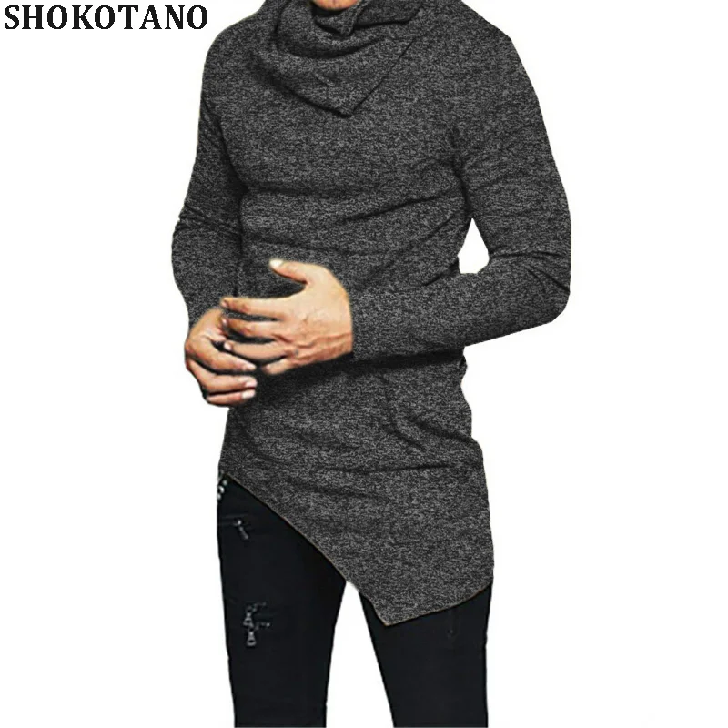 Download SHOKOTANO Men's Long Sleeve Slim Fit T Shirt Men Side ...